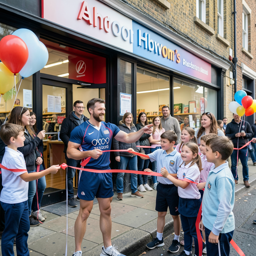 Olympic diver Noah Williams opens Hoxton's first Aldi with former school pupils